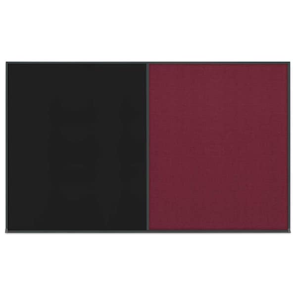 United Visual Products Single Door Radius Corkboard, 36"x36", Hea, UV7012RC-SATIN-FORBO UV7012RC-SATIN-FORBO - main